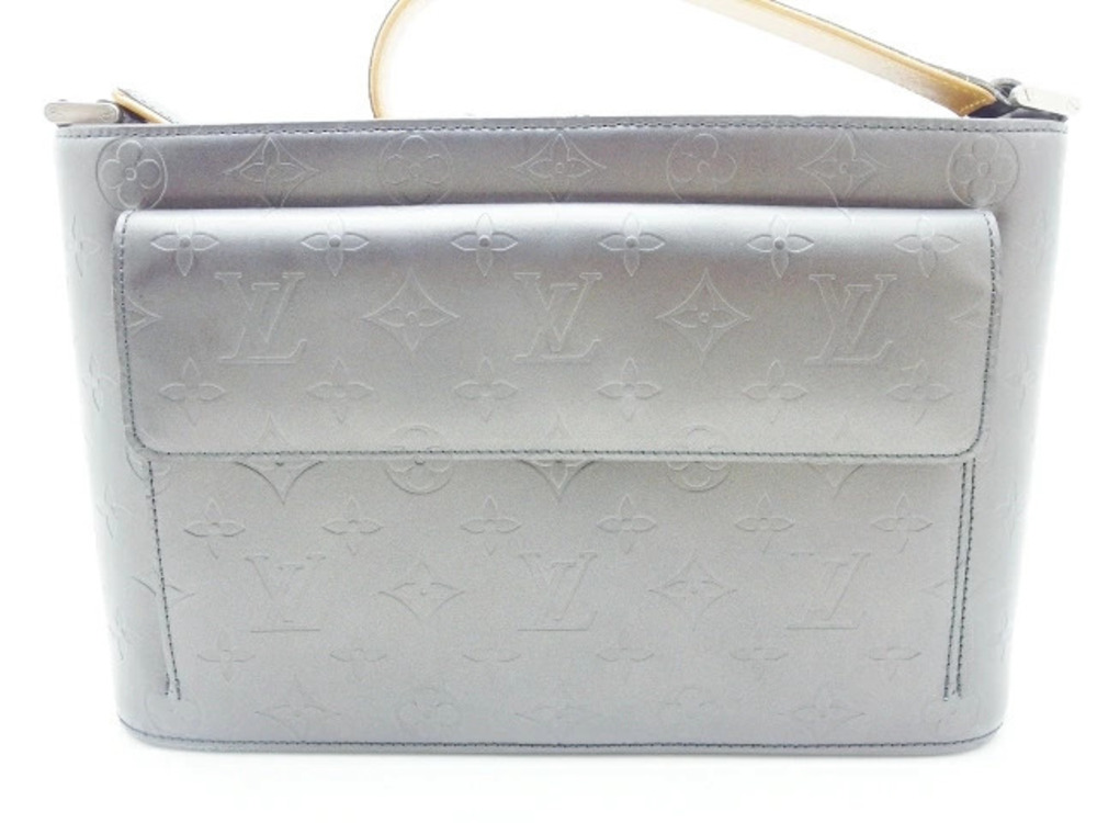 LOUIS VUITTON Alston Shoulder Bag Monogram Mat Noir Black